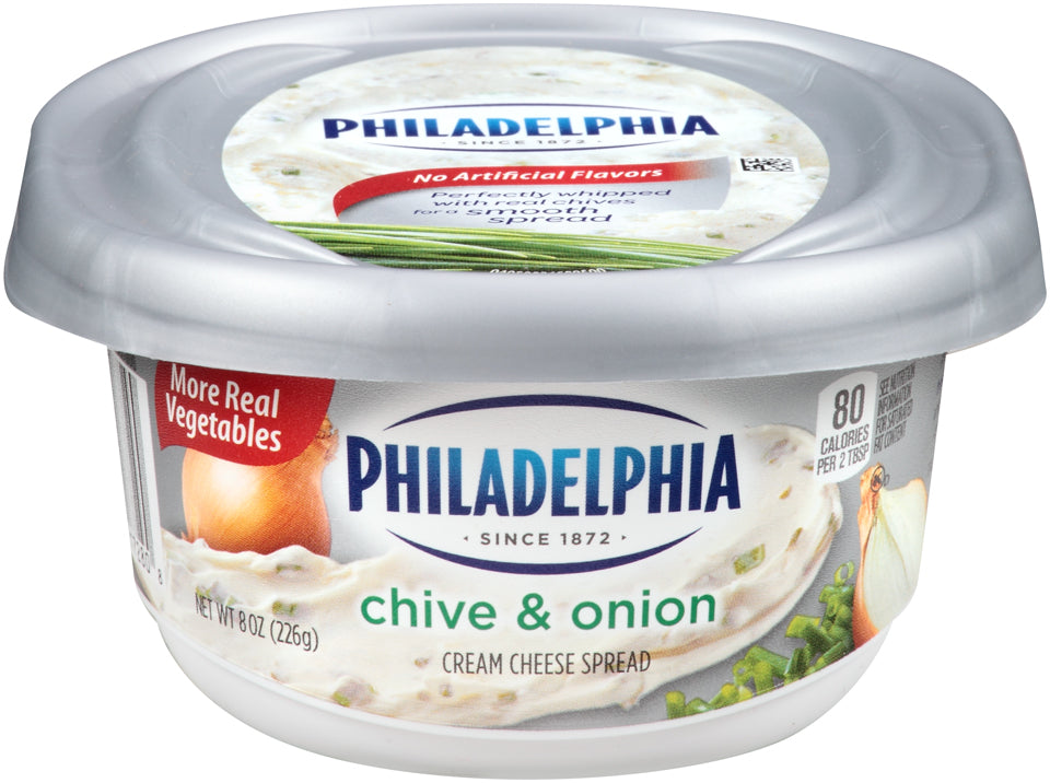 Philadelphia Chive & Onion Cream Cheese, 8 oz