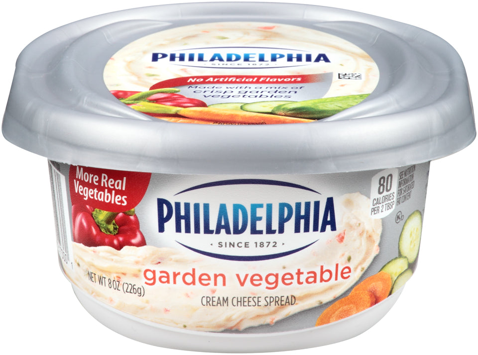 Philadelphia Garden Vegetables Cream Cheese, 8 oz