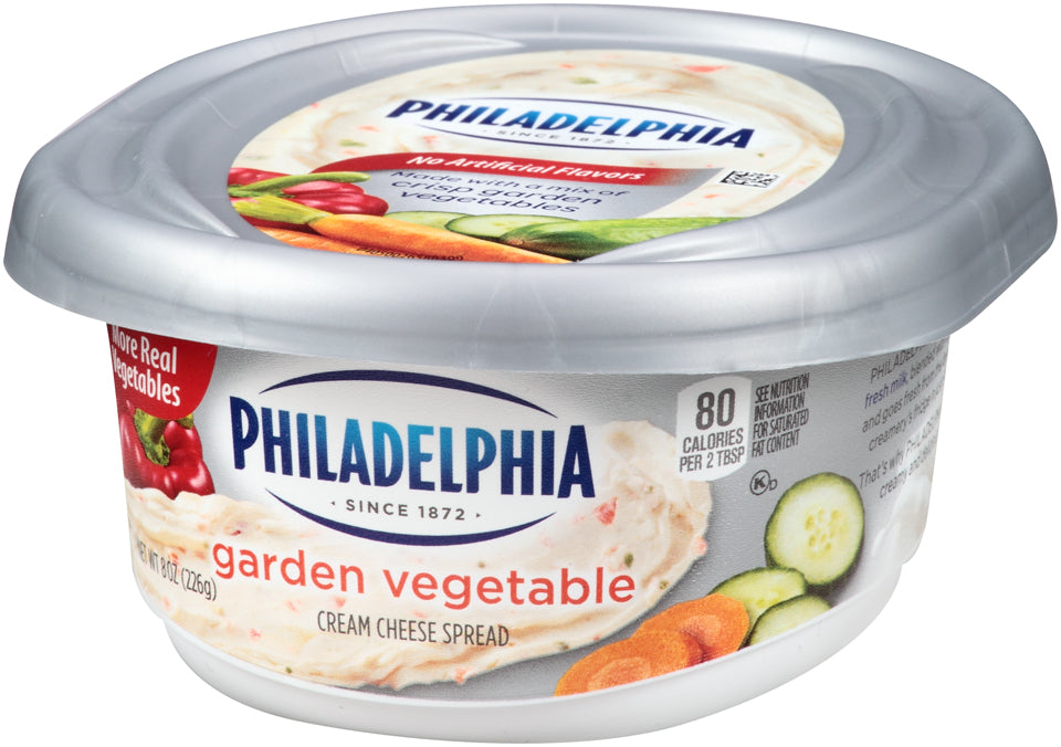 Philadelphia Garden Vegetables Cream Cheese, 8 oz