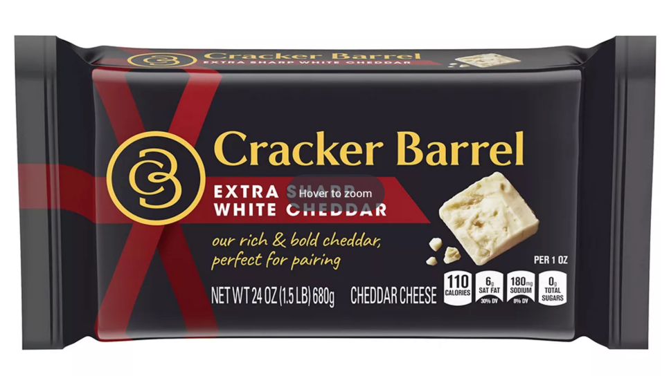 Cracker Barrel Extra Sharp White Cheddar Cheese , 24 oz