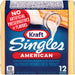 Kraft Singles American, Cheese Slices, 12 ct