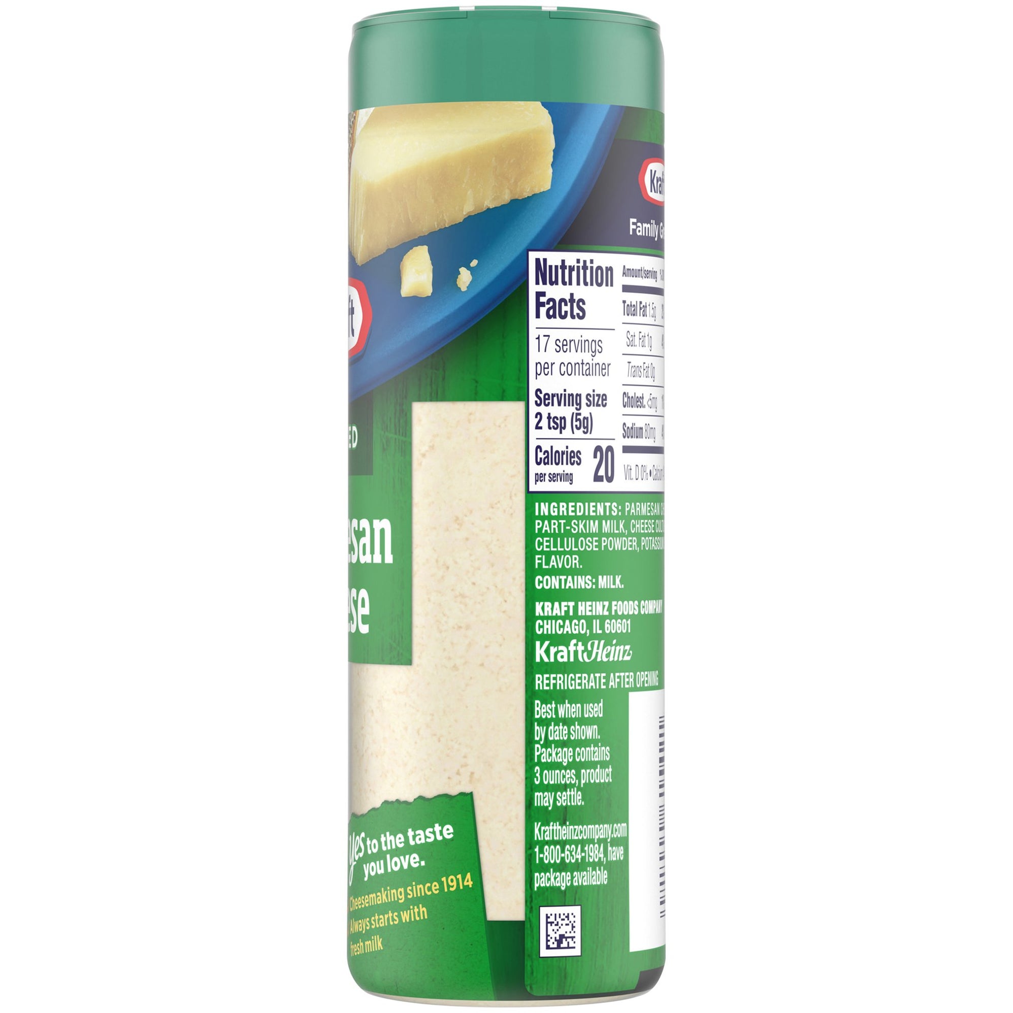 Kraft Grated Parmesan Cheese Shaker, 3 oz —