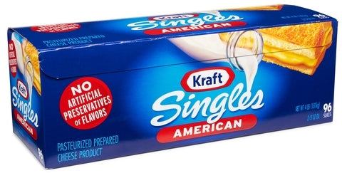 Kraft Singles American Cheese Slices, 4 lbs