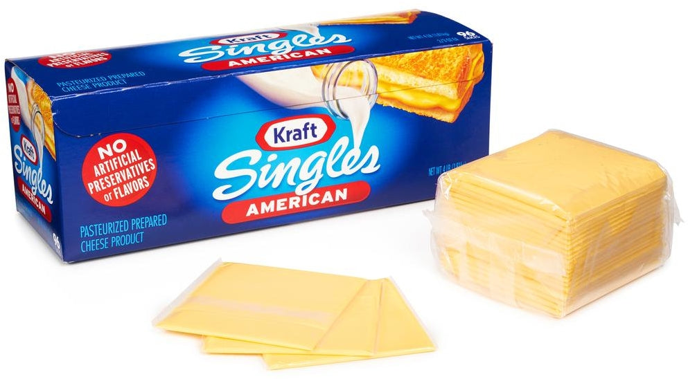 Kraft Singles American Cheese Slices, 4 lbs