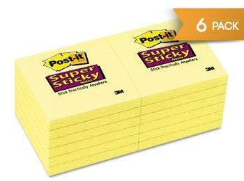 Post-It Sticky Notes Value Pack, 4x4 inch, 6 ct