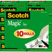 Scotch Magic Tape Value Pack, Invisible Matte Finish, 10 ct