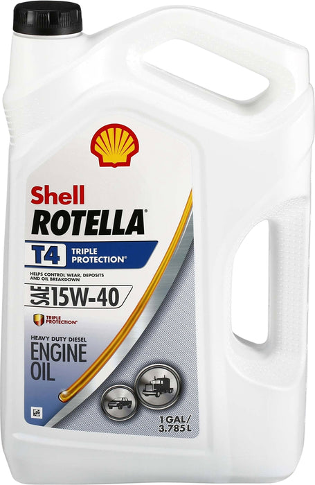 Shell Rotella T4 15W-40 Triple Protection Diesel Engine Oil, 3,79 L