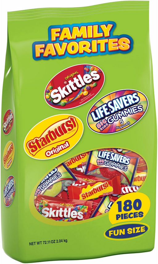 Wrigleys Family Favorites Variety Box, 180 ct