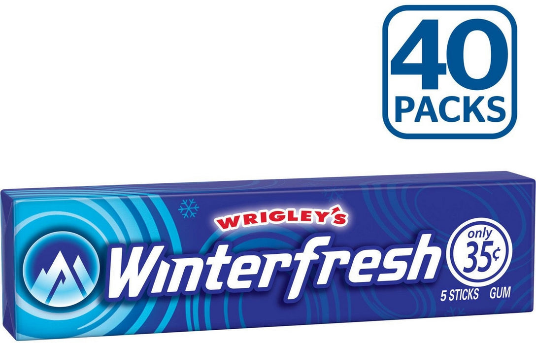 Wrigley's Winterfresh Chewing Gum Value Pack, 40 x 5 ct