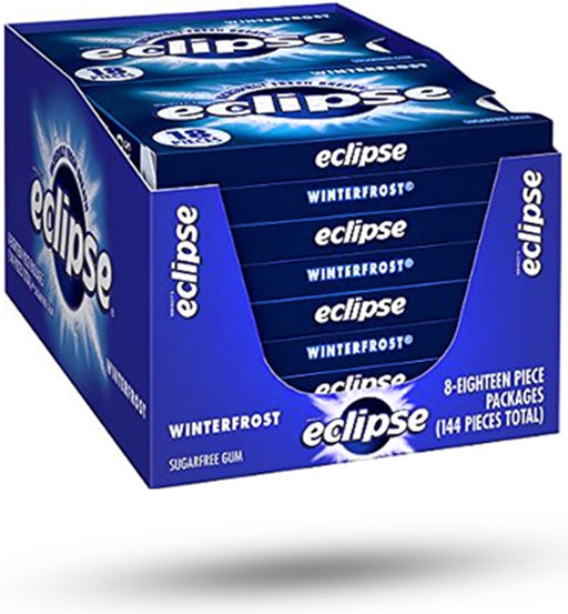 Wrigley's Eclipse Bubble Gum, Winterfrost, 8 x 18 ct