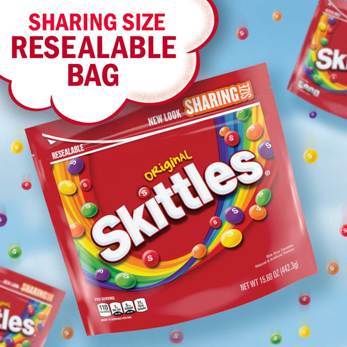 Skittles Original Candy, Sharing Size Bag , 15.6 oz