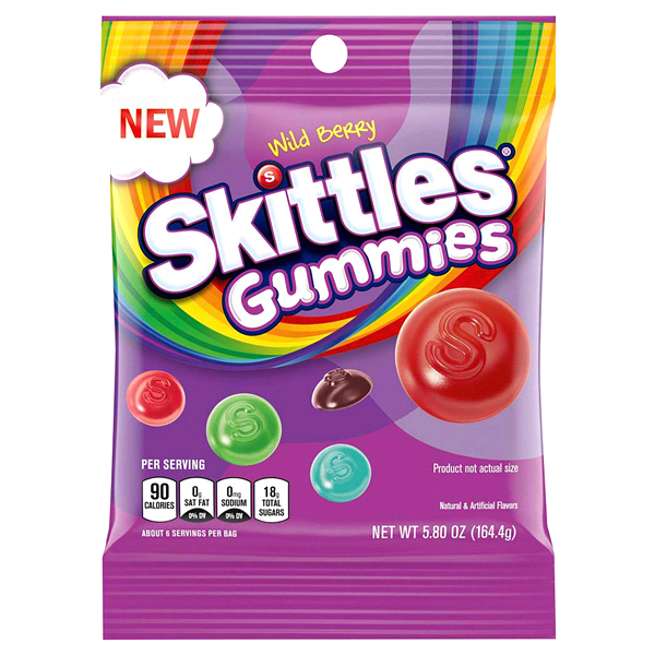 Skittles Wild Berry Gummies , 5.8 oz