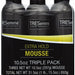 Tresemme Extra Hold Mousse, Value Pack, 3 x 10.5 oz