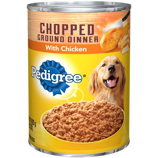 Pedigree Chopped Grounder Dinner With Chicken Canned Dog Food , 22 oz