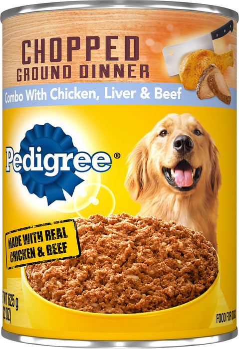 Pedigree Chopped Ground Dinner With Chicken, Liver & Beef Flavor For Dogs, 13.2 oz