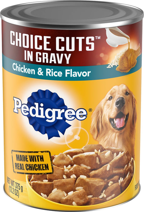 Pedigree Choice Cuts In Gravy With Chicken & Rice Canned Dog Food , 13.2 oz