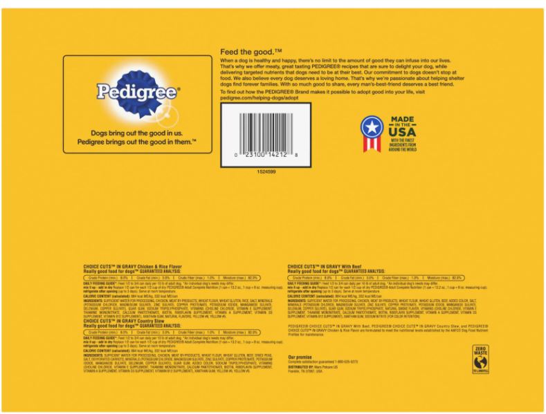 Pedigree Choice Cuts In Gravy For Dogs, Variety Pack, 36-Pack , 36 x 13.2 oz