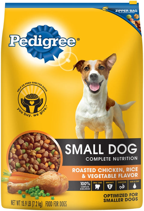 Pedigree Small Dog 100% Complete Nutrition Dog Food, 15.9 lbs