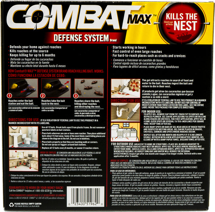 Combat Max Roach Killing Bait & Gel Plus Kit, 13 ct