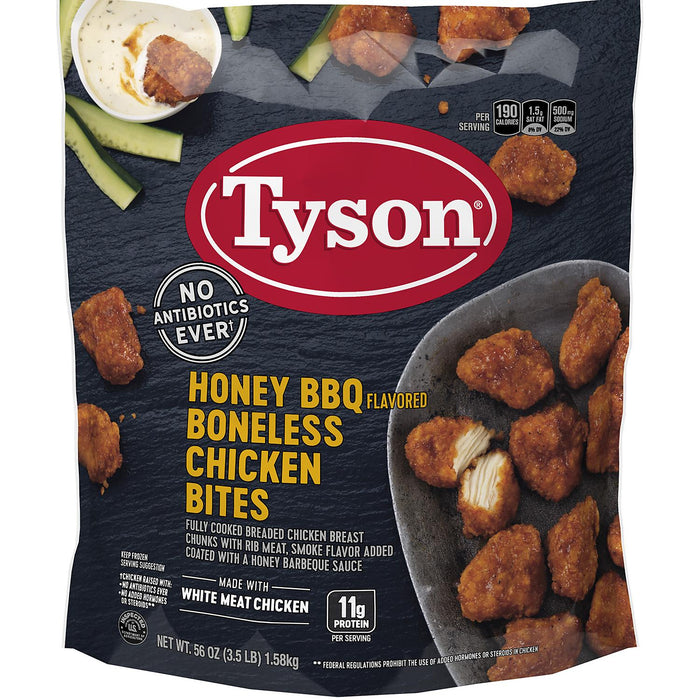 Tyson Honey BBQ Boneless Chicken Bites, 3.5 lbs