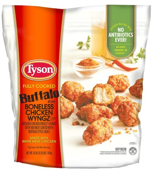 Tyson Buffalo Style Boneless Chicken Wyngz, 1.47 kg