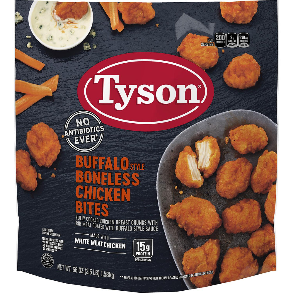 Tyson Buffalo Boneless Chicken Bites, 3.25 lbs