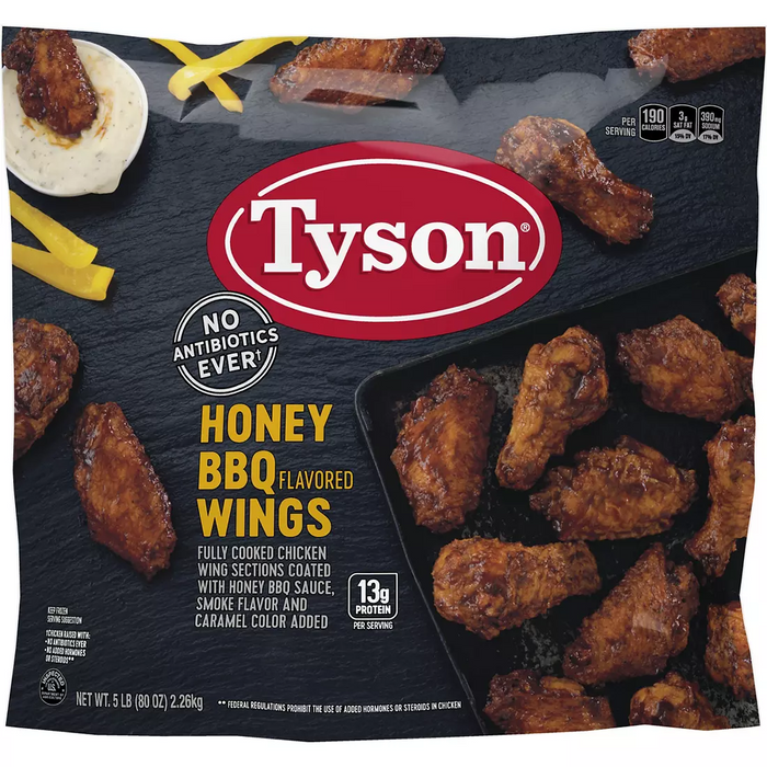 Tyson Honey BBQ Wings, 4 lbs