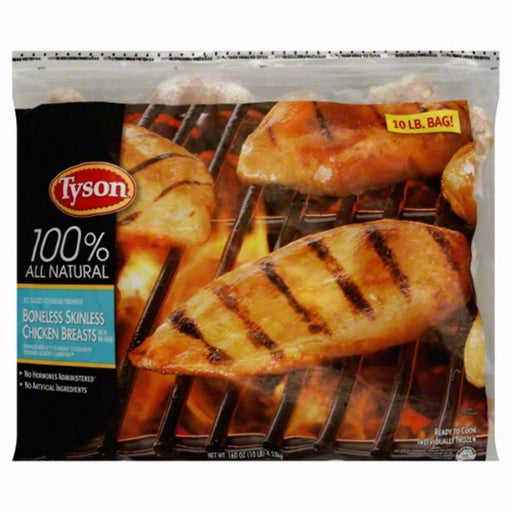 Tyson Boneless Skinless Chicken Breasts, 10 lbs