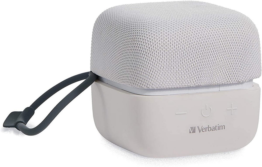 Verbatim Wireless Cube Bluetooth Speaker, White