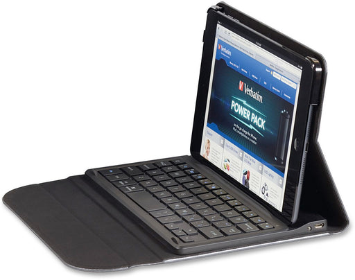 Verbatim Folio iPad Mini Case with Keyboard, Black, Model # 98186