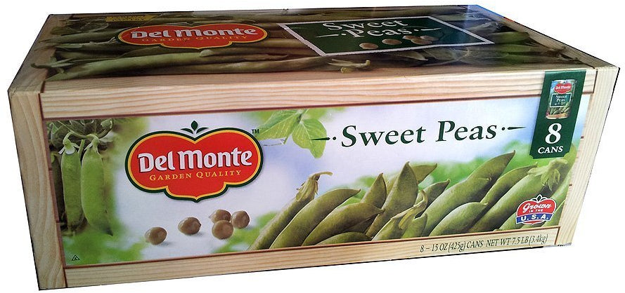 Del Monte Sweet Peas, Value Pack , 8 x 15 oz