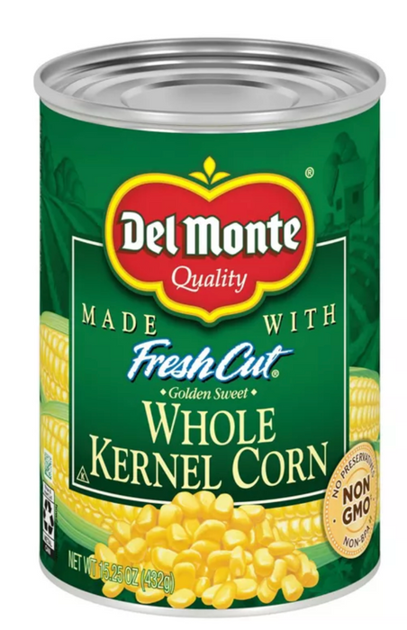 Del Monte Whole Sweet Whole Kernel Corn , 15.25 oz