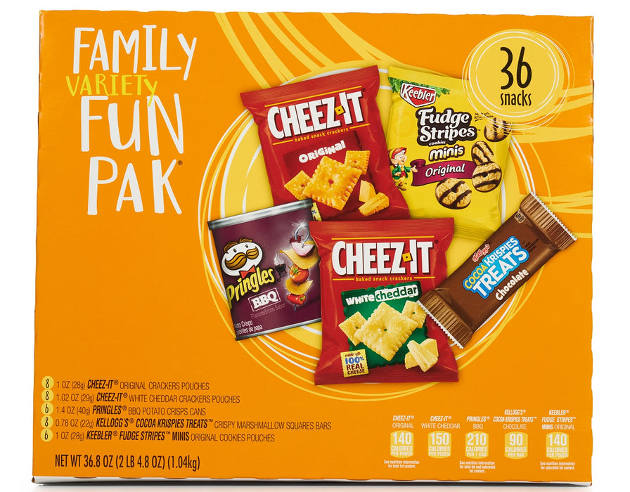 Kelloggs Family Variety Fun Pak, 36 pcs