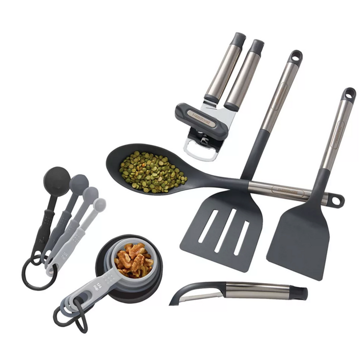 Farberware Professional 13-Piece Stainless Steel Tools & Gadgets Box Set , Multi Color , 13 pcs