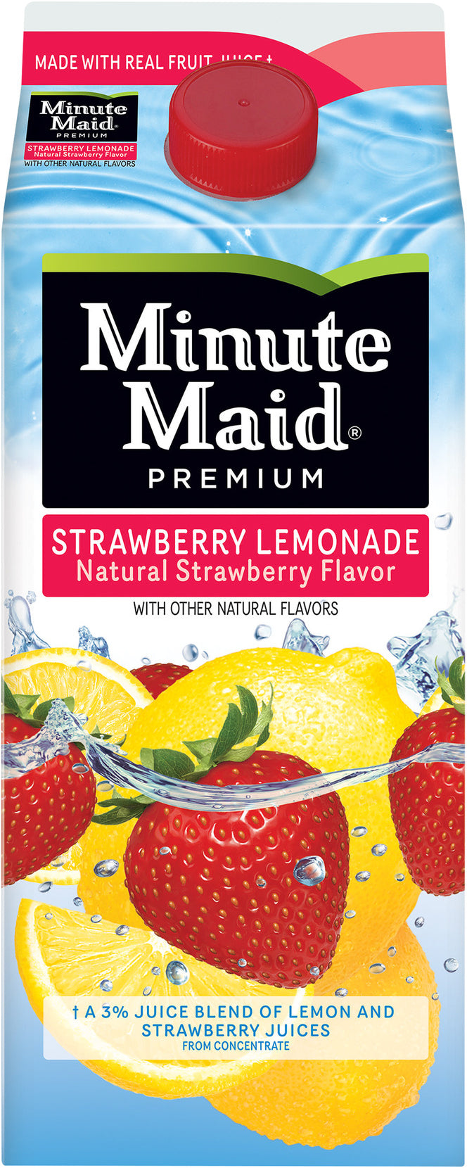 Minute Maid Premium Strawberry Lemonado Juice 59 oz —