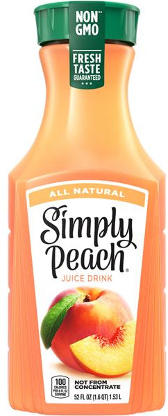 Simply Peach Juice Drink, 52 oz —