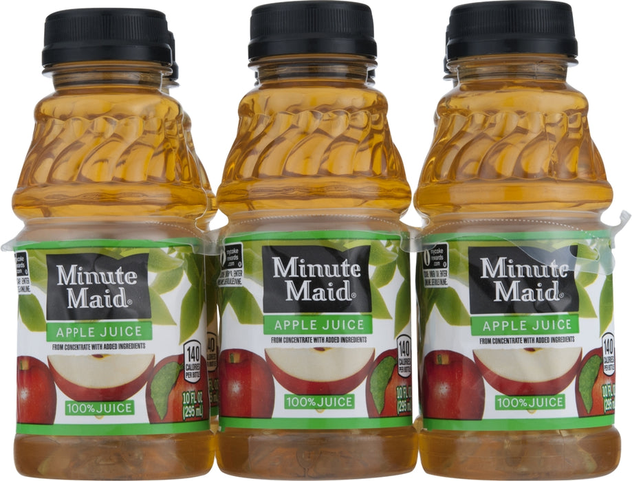 Minute Maid 100% Apple Juice, 6-Pack, 6 x 10 oz