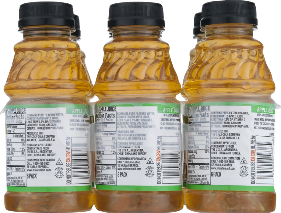 Minute Maid 100% Apple Juice, 6-Pack, 6 x 10 oz