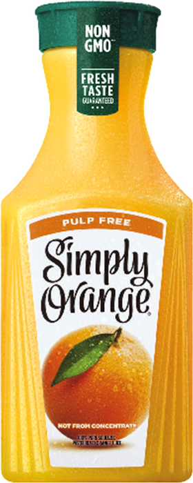 Simply Orange Free Pulp Orange Juice, 42 oz