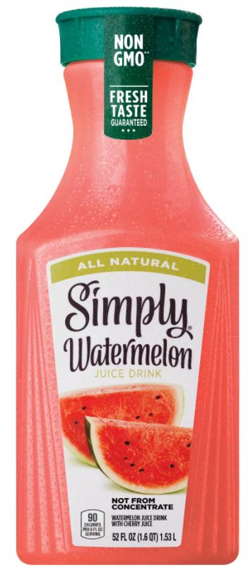 Simply Light Watermelon Juice Drink 52 oz —