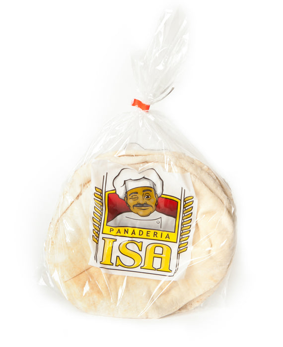 Pan Isa Large Pita Bread, White, 5 pcs