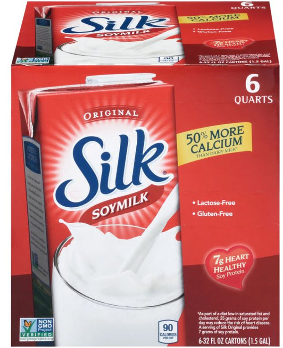 Silk ASEP Soy Original Milk, 6-Pack , 6 x 32 oz