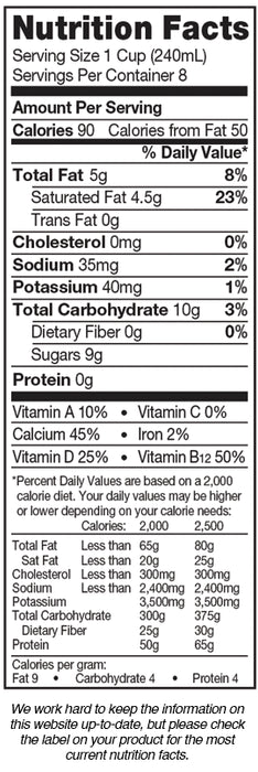 Silk Coconut Milk, Vanilla, 1.89 L