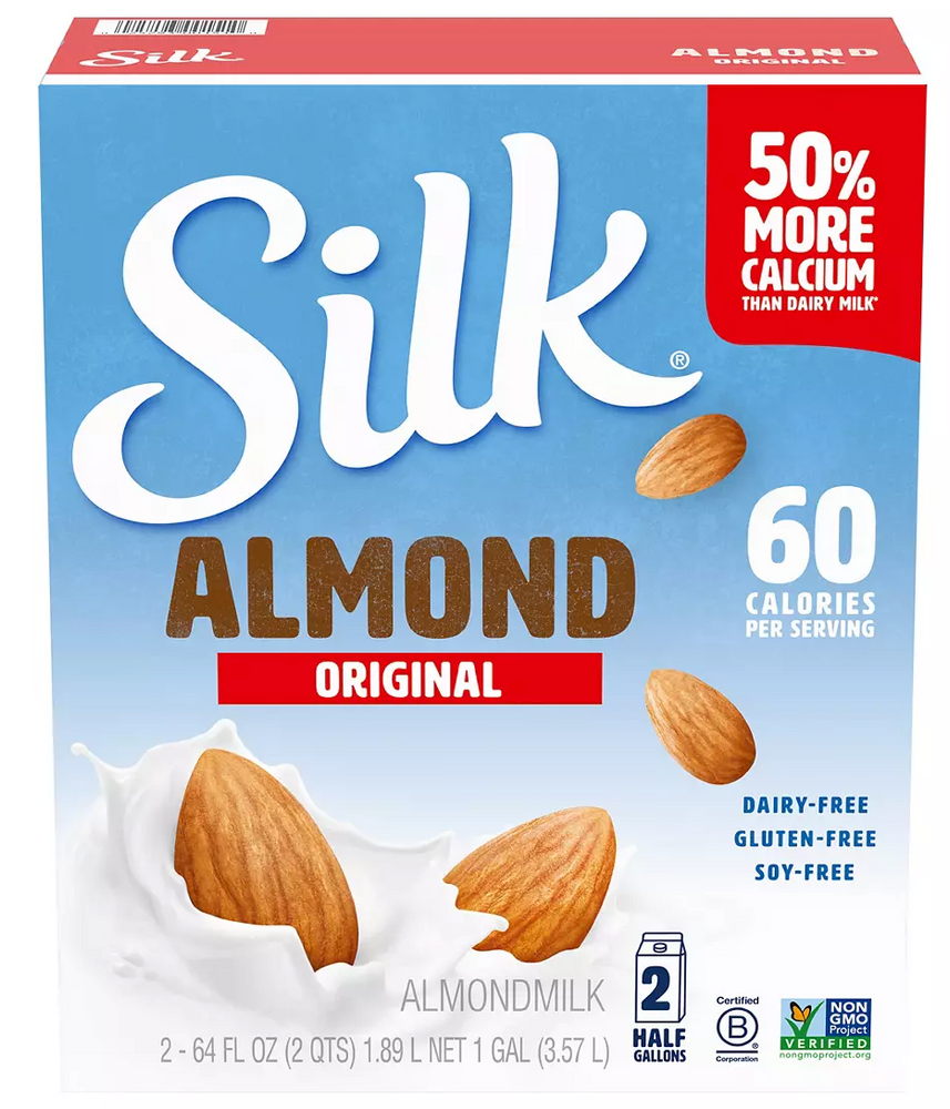 Silk Original Almond Milk, 2-Pack , 2 x 64 oz