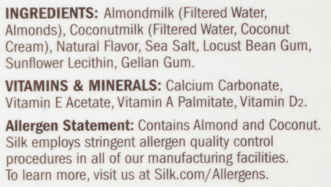 Silk Almond Coconut Milk Blend, No Sugar Added, 1.89 L