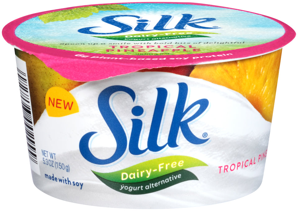 Silk Dairy-Free Yogurt Alternative, Tropical Pineapple, 5.3 oz, 5.3 oz