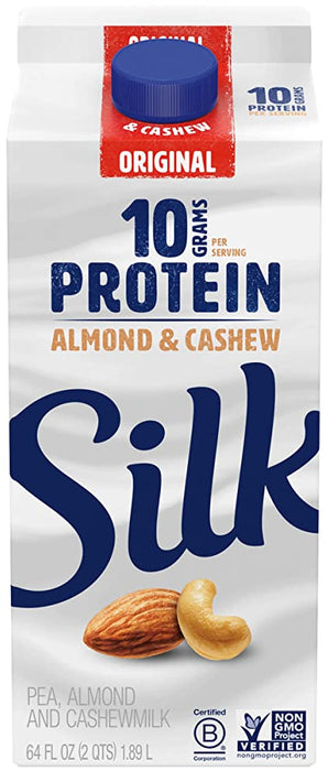 Silk Protein Nutmilk Almond Cashewmilk & Pea Protein , 64 oz