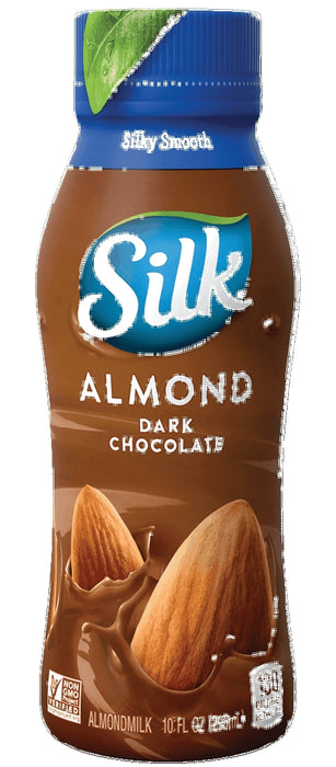 Silk Dark Chocolate Almond Milk Bottle, 10 oz