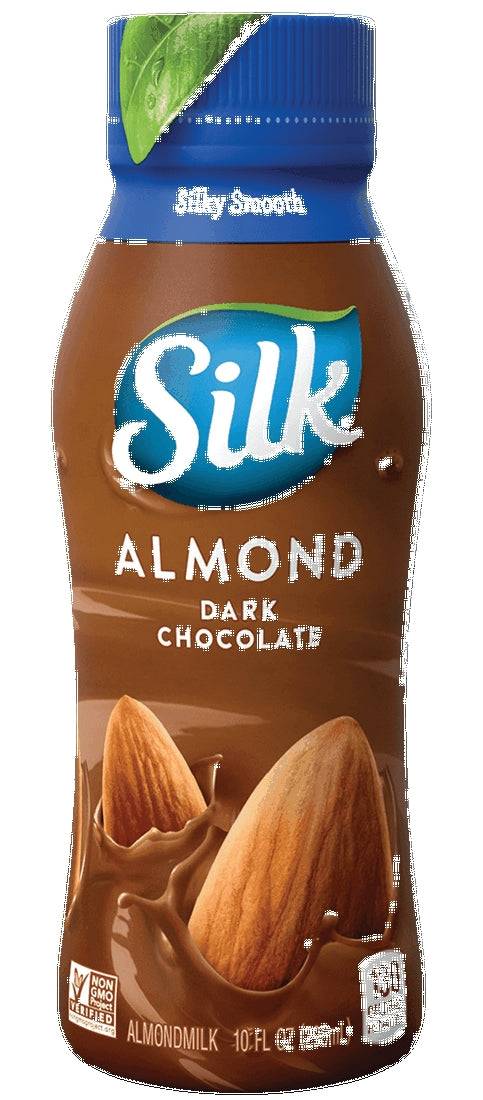 Silk Dark Chocolate Almond Milk Bottle, 10 oz