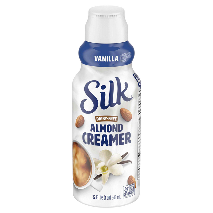 Silk Almond Vanilla Creamer, Dairy Free, 32 oz